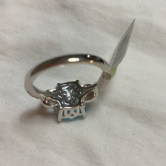 NWT JTV BELLA LUCE Esotica 10.12CTW Neon Apatite & White Diamond Simulants Ring - Picture 3 of 6